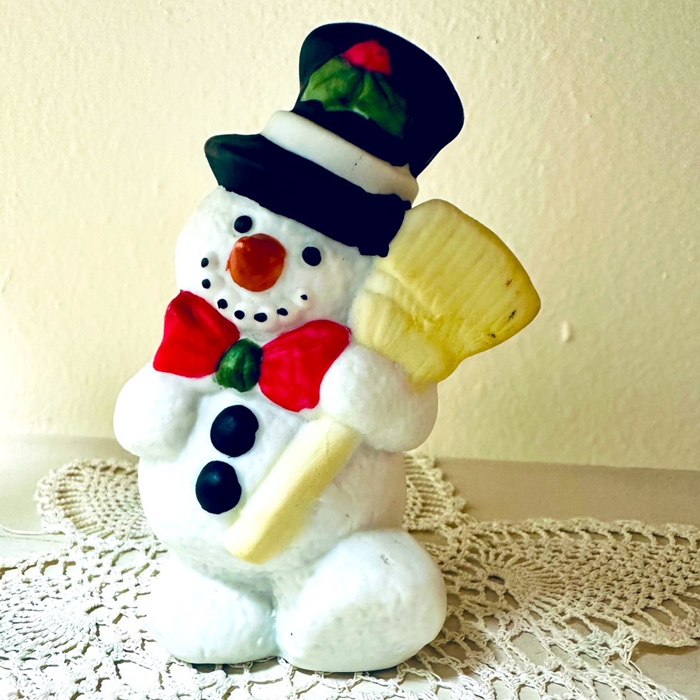 Adorable Ceramic Snowman